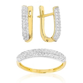 Комплект GOLDOS 143145-S Золото, Swarovski