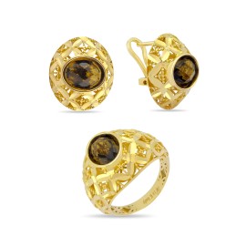 Комплект GOLDOS 143691-S Золото, Раухтопаз