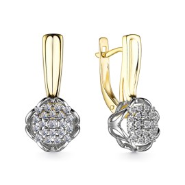 Серьги GOLDOS С/302-320 Золото, Бриллиант