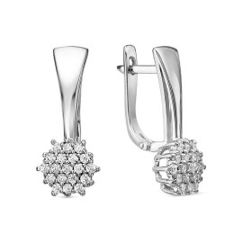 Серьги GOLDOS С4345-35 Золото, Фианит