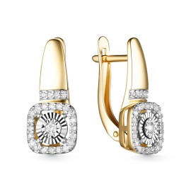 Серьги GOLDOS С822-0320 Золото, Бриллиант