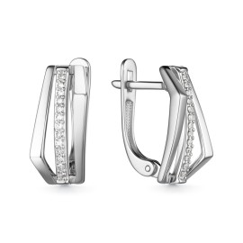 Серьги GOLDOS С867-0220 Золото, Бриллиант