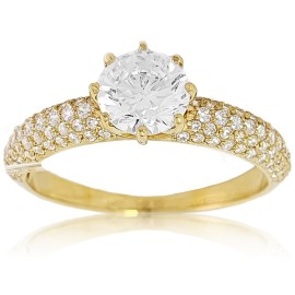 Кольцо GOLDOS Premium 143747 Золото, Цирконий