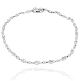 Браслет GOLDOS коллекция Premium XDBR2136W, белое золото, бриллиант