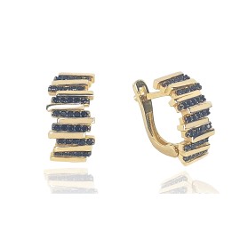 Серьги GOLDOS коллекция Premium 143359 золото, кристаллы Swarovski