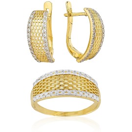 Комплект GOLDOS 143147-S Золото, Цирконий