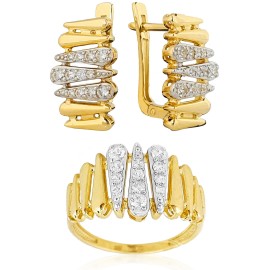 Комплект GOLDOS 143147-S Золото, Swarovski