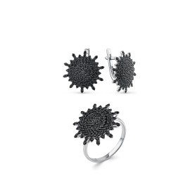 Комплект GOLDOS 170-040-КРН-S Серебро, Шпинель