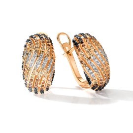 Серьги GOLDOS 25597-118 Золото, Бриллиант