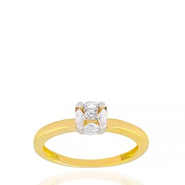 Кольцо GOLDOS 143628 Золото, Фианит