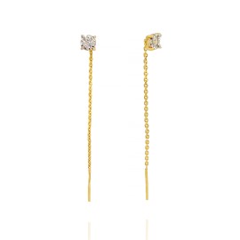 Серьги GOLDOS 143471 Золото, Фианит 