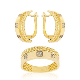 Комплект GOLDOS 143501-S Золото, Кристаллы Swarovski