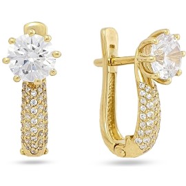 Серьги GOLDOS 143753 Золото, Фианит