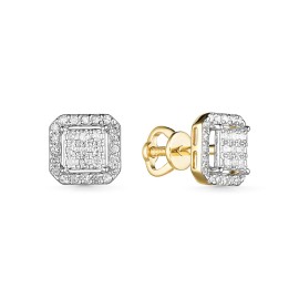 Серьги GOLDOS С2-608-0320 Золото, Бриллиант
