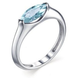 Кольцо АЛЬКОР 1599/00ТБ-00 Серебро, Топаз