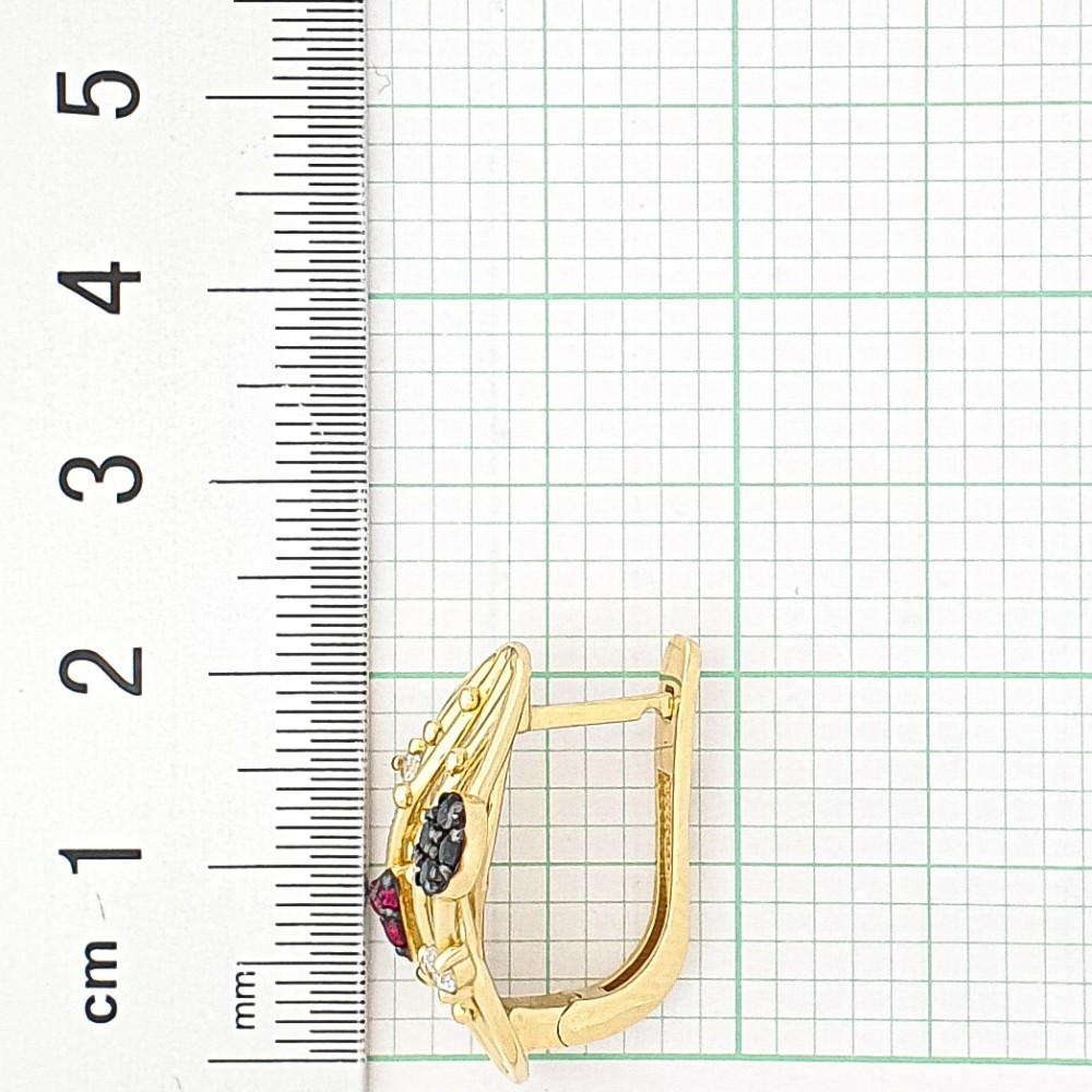 Серьги GOLDOS 143240 Золото, Swarovski