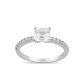 Кольцо GOLDOS DCR741-100W золото, Бриллиант