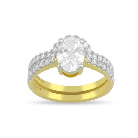 Кольцо GOLDOS DCR743-100 золото, Бриллиант