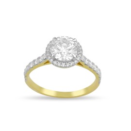 Кольцо GOLDOS DCR746-100 золото, Бриллиант