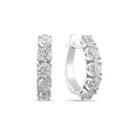 Серьги GOLDOS DEPS-0.40W золото, Бриллиант