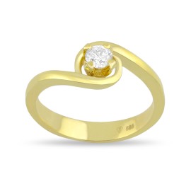 Кольцо GOLDOS SDR0802 Золото, Бриллиант