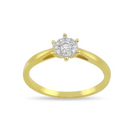 Кольцо GOLDOS коллекция Premium SDR1824 Золото, Бриллиант