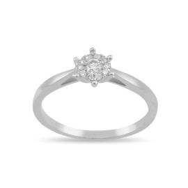 Кольцо GOLDOS Premium SDR1824W Золото, Бриллиант